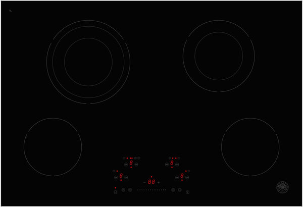 Bertazzoni 30" Professional Series Ceran Touch Control Cooktop 4 heating zones (PE304CER)