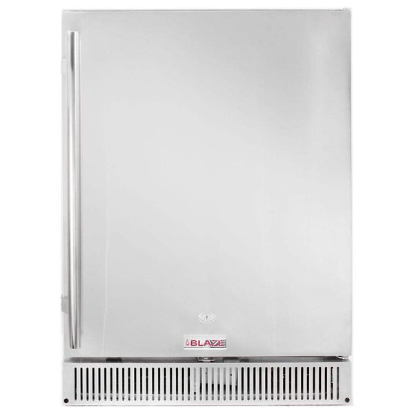 Blaze 24" Outdoor Rated Stainless Refrigerator 5.2 Cu Ft. (BLZ-SSRF-50DH) - Flamefrills
