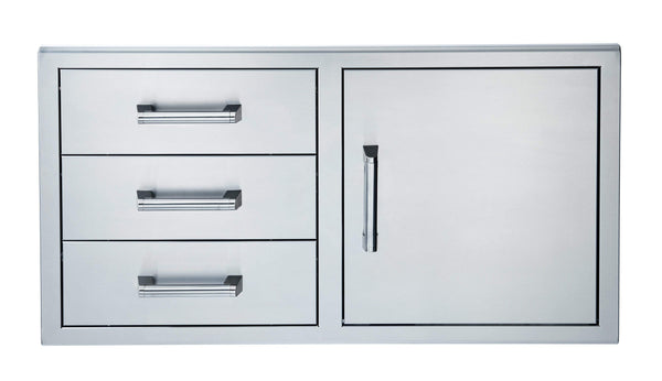 Primo Single Door With Triple Drawer, 42-In. (BSAW4222ST) - Flamefrills