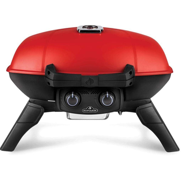 Napoleon 24" TravelQ 285 Portable Propane Gas Grill with Griddle - Red (TQ285-RD-1-A) - Flamefrills