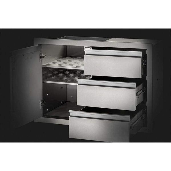 Napoleon 42" X 24" Stainless Steel Large Single Door and Triple/Double Drawer (BI-4224-1D2DR) - Flamefrills