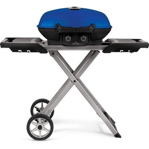 Napoleon 44" TravelQ 285X Portable Freestanding Propane Gas Grill With Griddle - Blue (TQ285X-BL-1) - Flamefrills