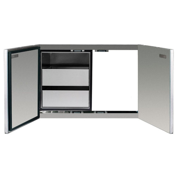Summerset 36" Stainless Steel 2-Drawer Dry Storage Pantry & Access Door Combo (SSDP-36AC) - Flamefrills