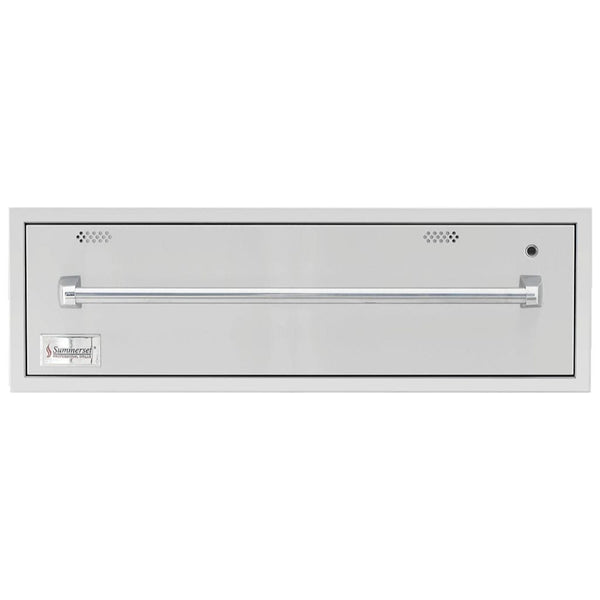 Summerset 36" Stainless Steel Built-In 120V Outdoor Electric Warming Drawer (SSWD-36)
