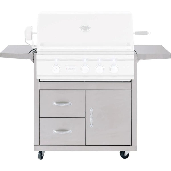 Summerset Grills Cart for TRL Deluxe Series Fully Assembled Door & 2-Drawer Combo, Cart Only (CART-TRLD44-DC)