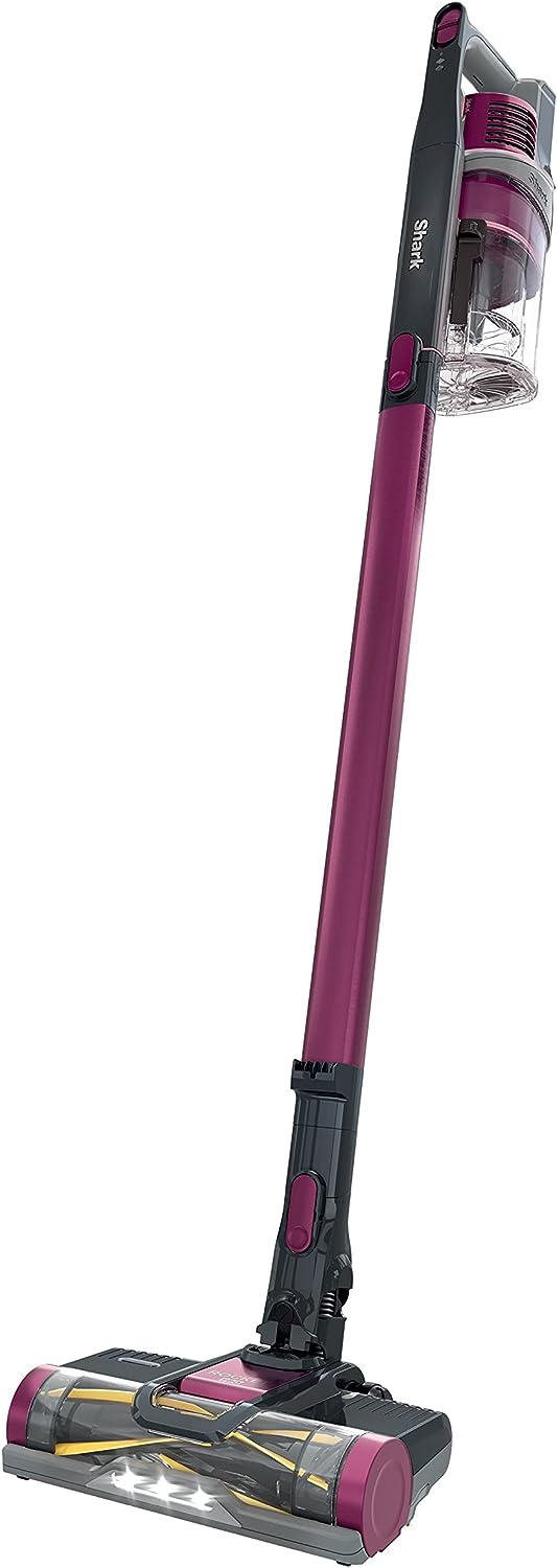 Shark Rocket Pet Pro with Self-Cleaning Brushroll, HEPA Filter Lightweight Cordless Stick Hand Vacuum, 7.5 lbs, Magenta