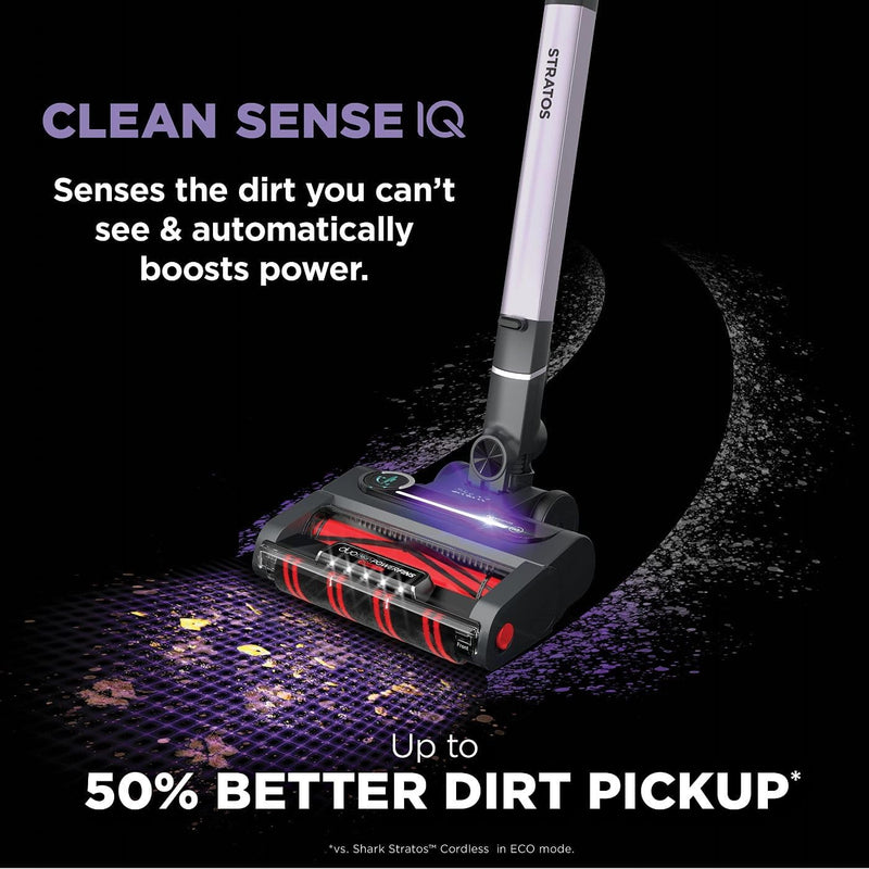Shark IZ862H Stratos Cordless Vacuum with Clean Sense IQ and Odor Neutralizer, DuoClean PowerFins HairPro